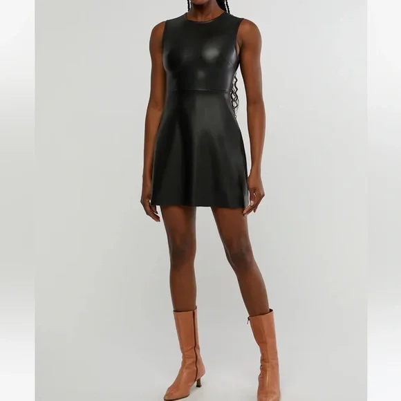 WeWoreWhat | Dresses | Revolve Weworewhat Vegan Leather Muscle Tank Mini  Dress Nwt Size M | Poshmark